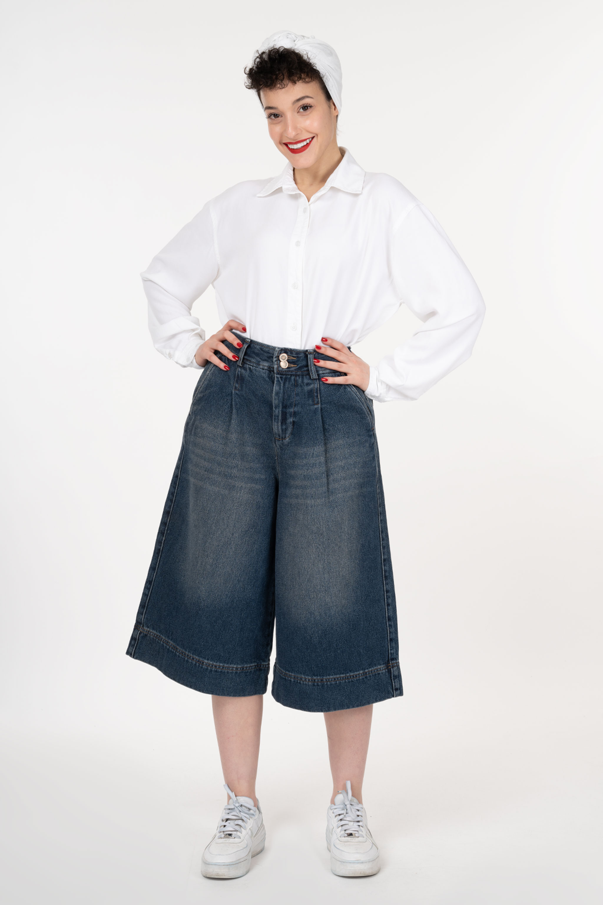 شلوارک جین زنانه دارپ فول بگ جک پات ریزشی royal jeans