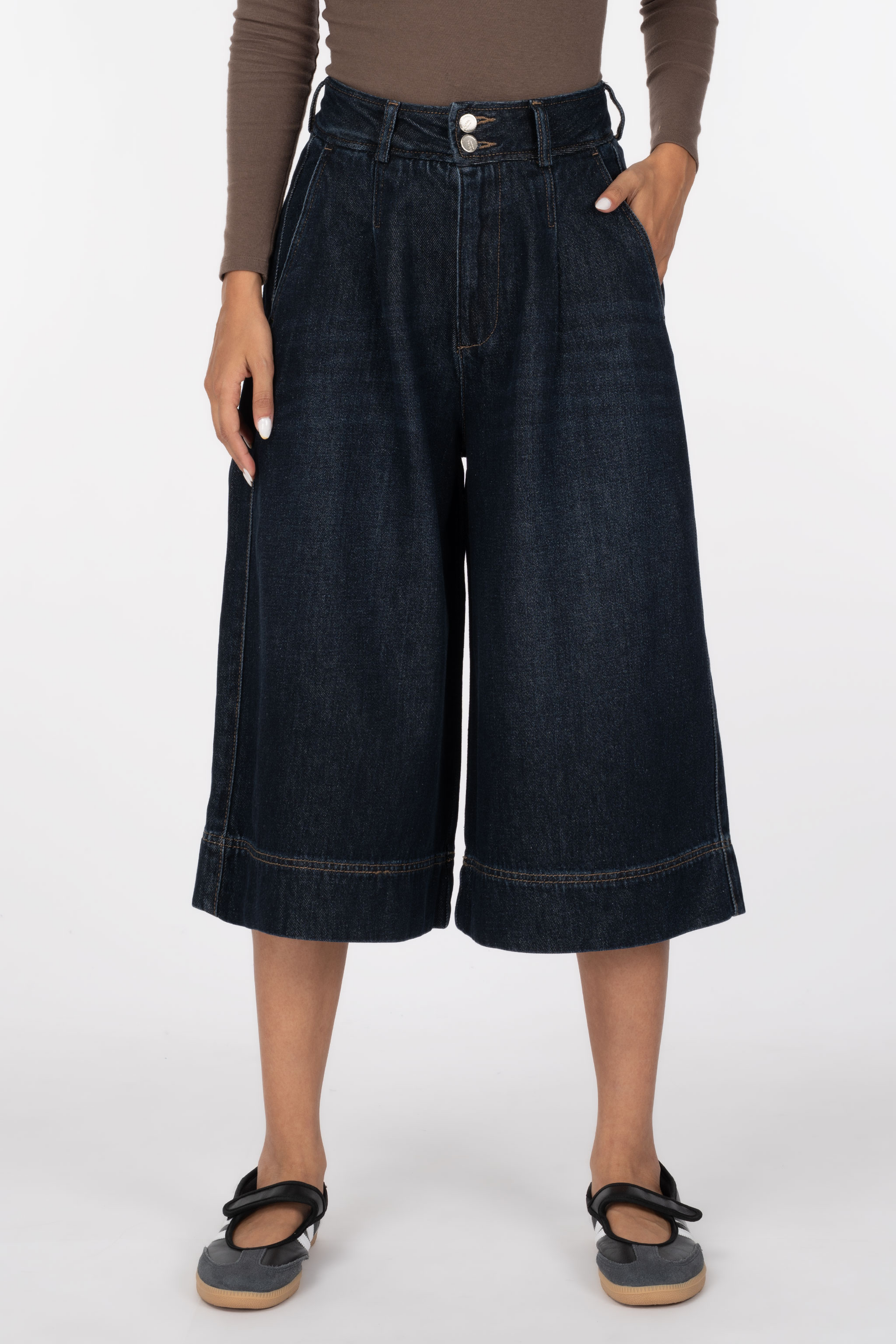 شلوارک جین زنانه دارپ فول بگ جک پات ریزشی royal jeans