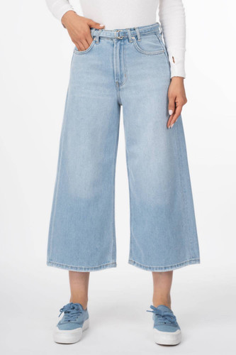 شلوار جین زنانه بگ مایرا آبی روشن رویال جک پات Royal Jackpot